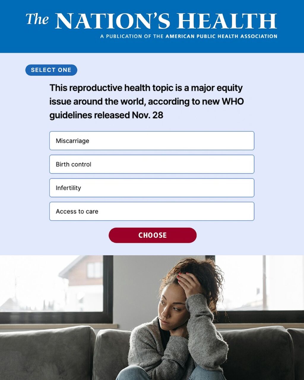Quiz | The Nation's Health