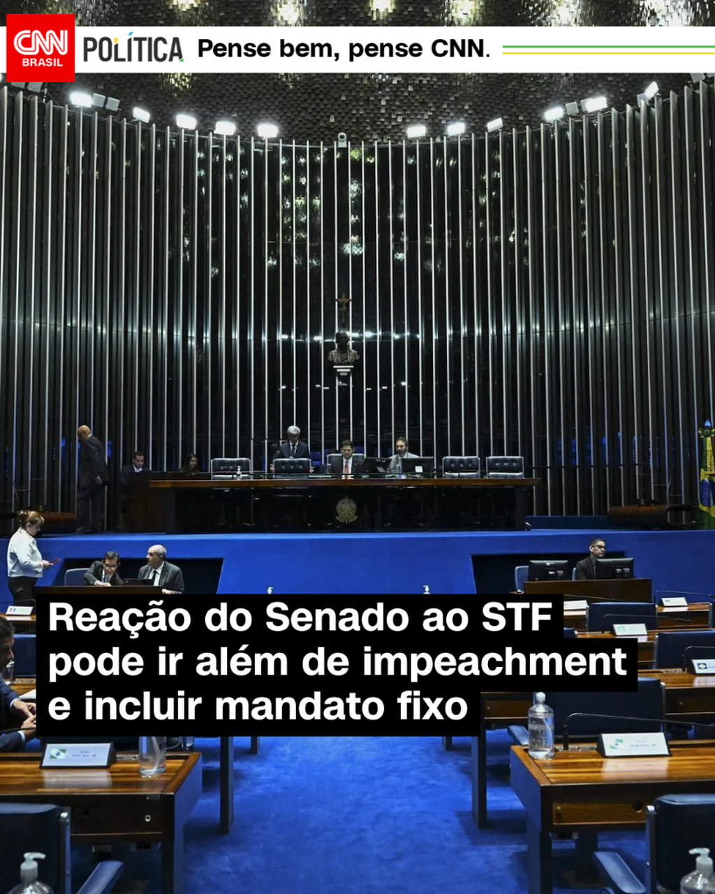 Rea&ccedil;&atilde;o do Senado ao STF pode ir al&eacute;m de impeachment e incluir mandato fixo