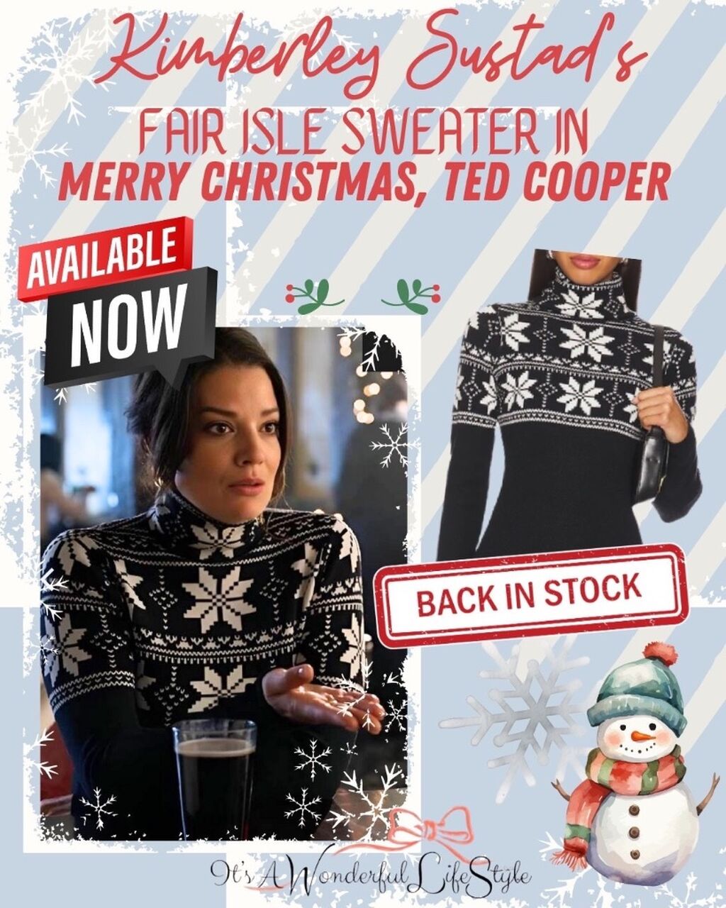 Kimberley Sustad&rsquo;s Sweater in &ldquo;Merry Christmas, Ted Cooper&rdquo;
