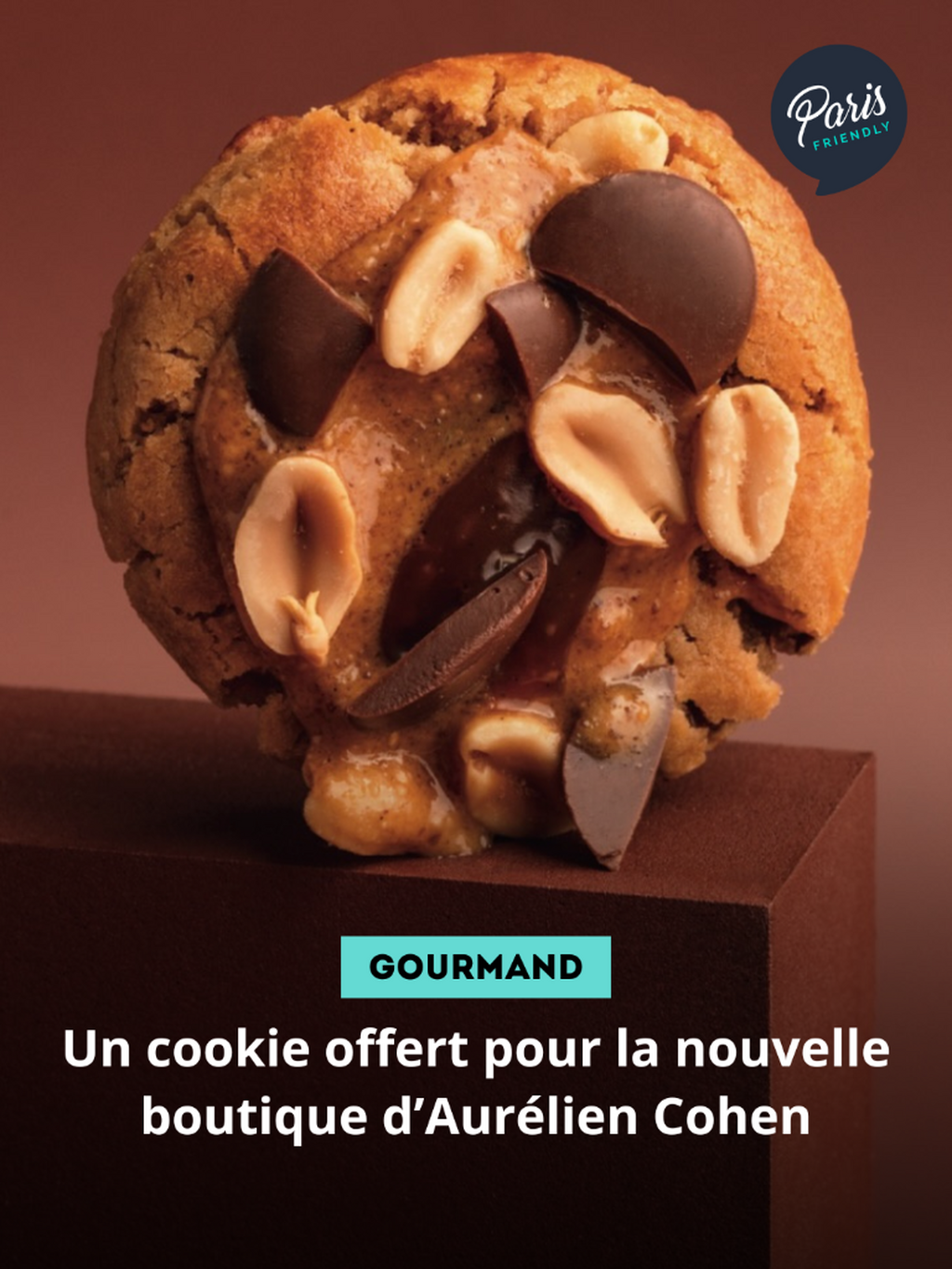 Un cookie offert pour la nouvelle boutique d&rsquo;Aur&eacute;lien Cohen