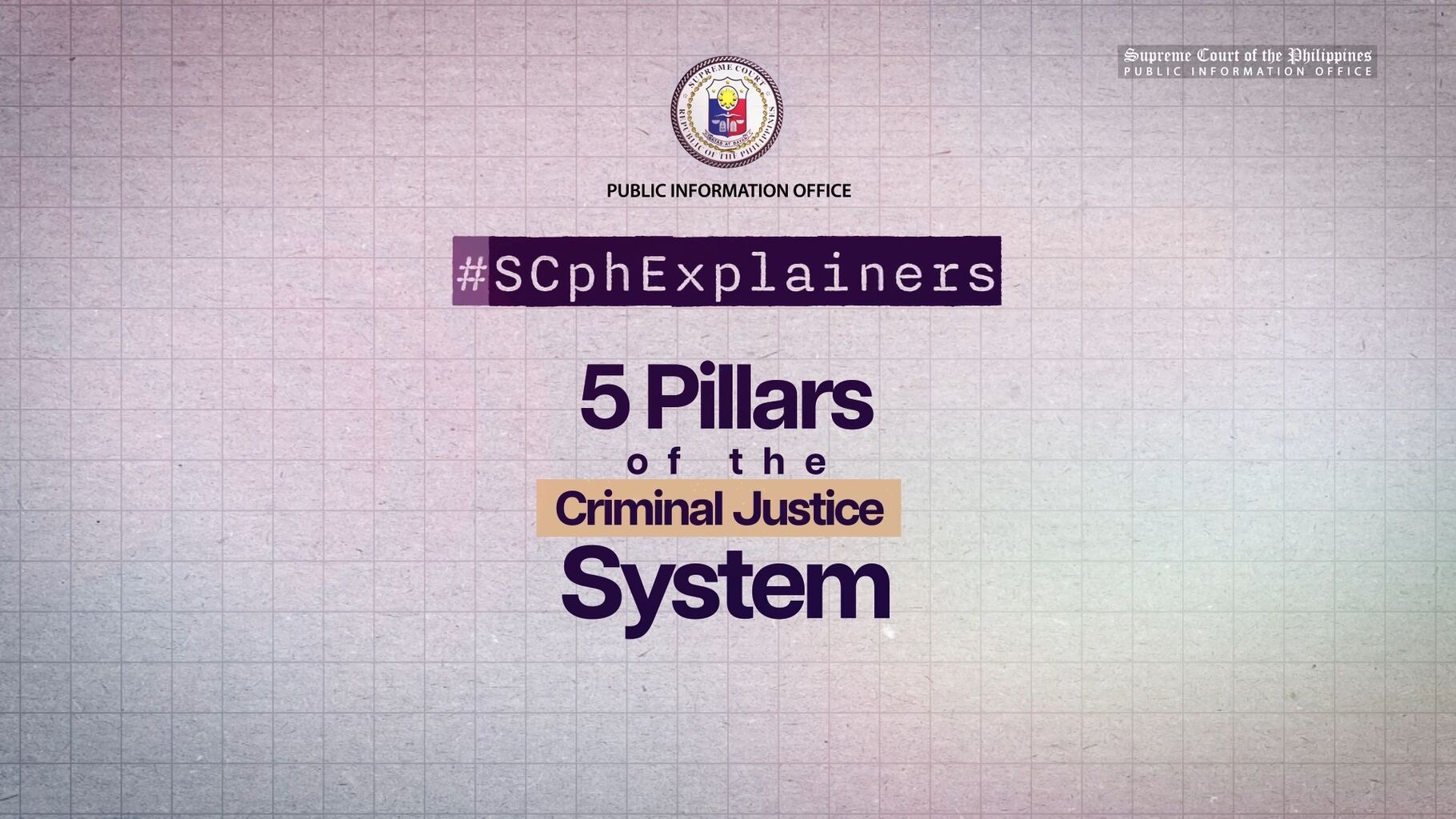 Ano ang Criminal Justice System at ang 5 Pillars nito?
