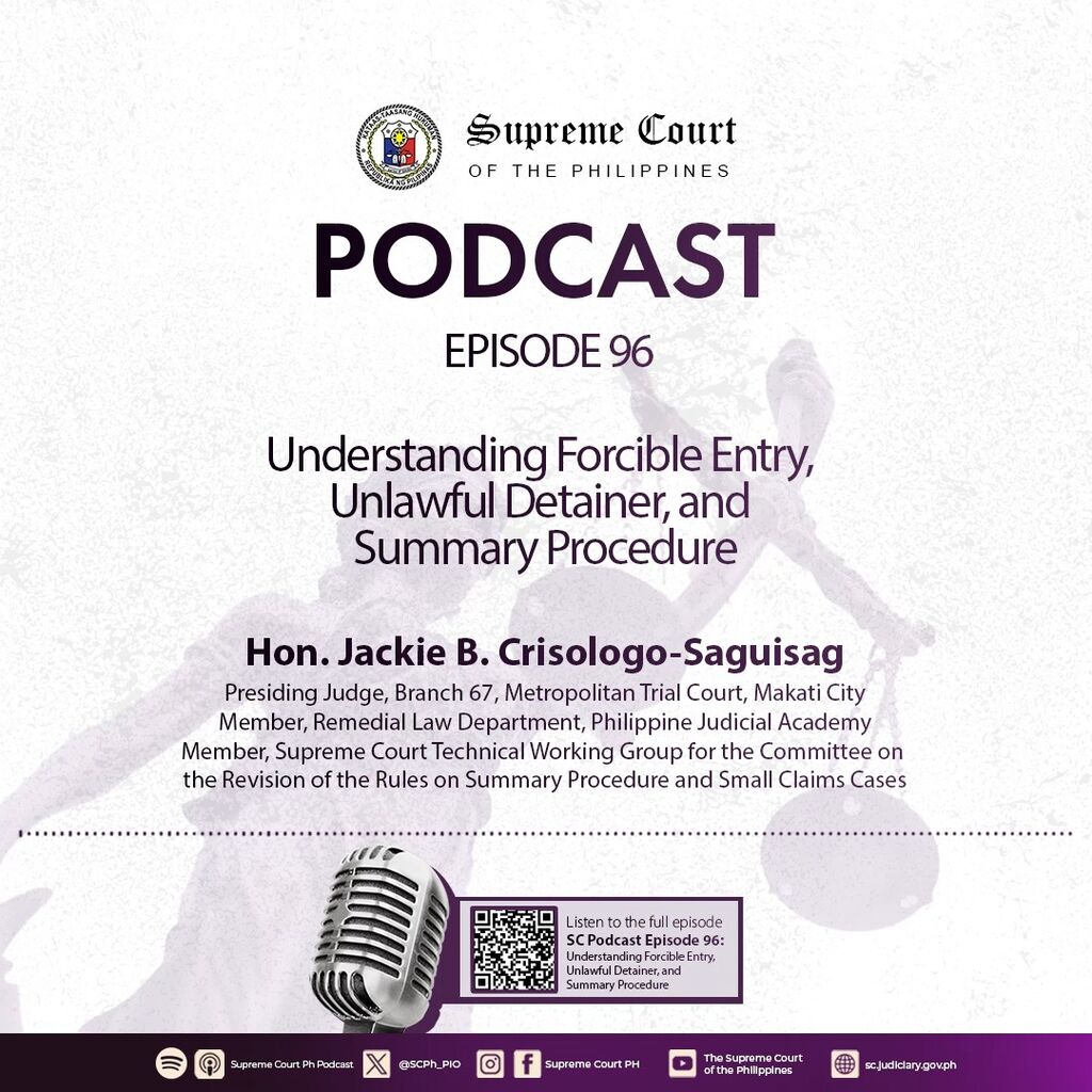 EPISODE 96: Understanding Forcible Entry, Unlawful Detainer, and Summary Procedure