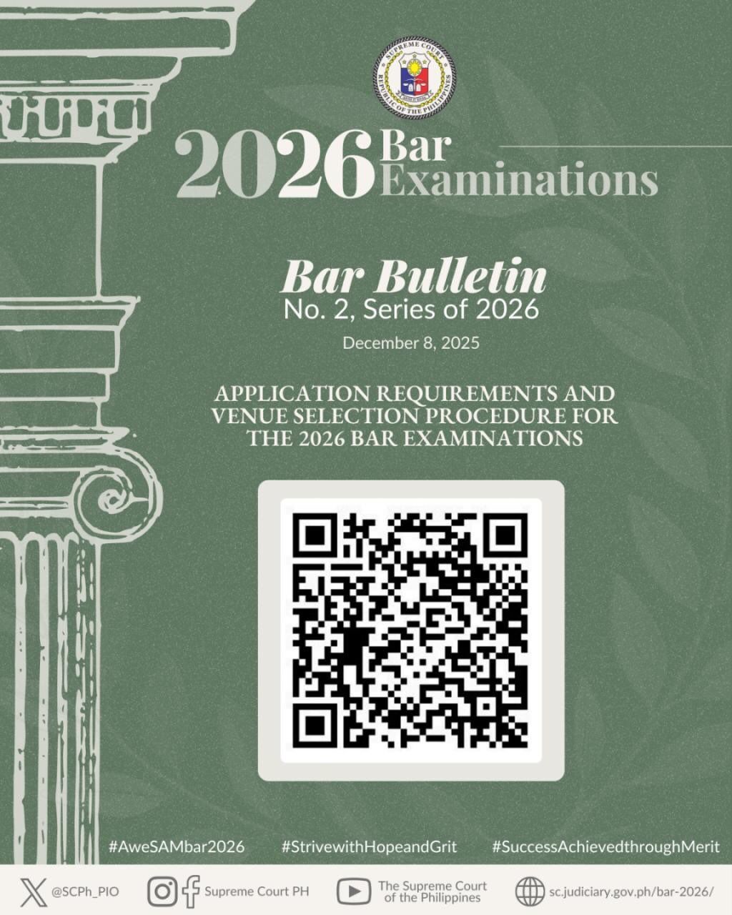  #Bar2026 Bar Bulletin No. 2