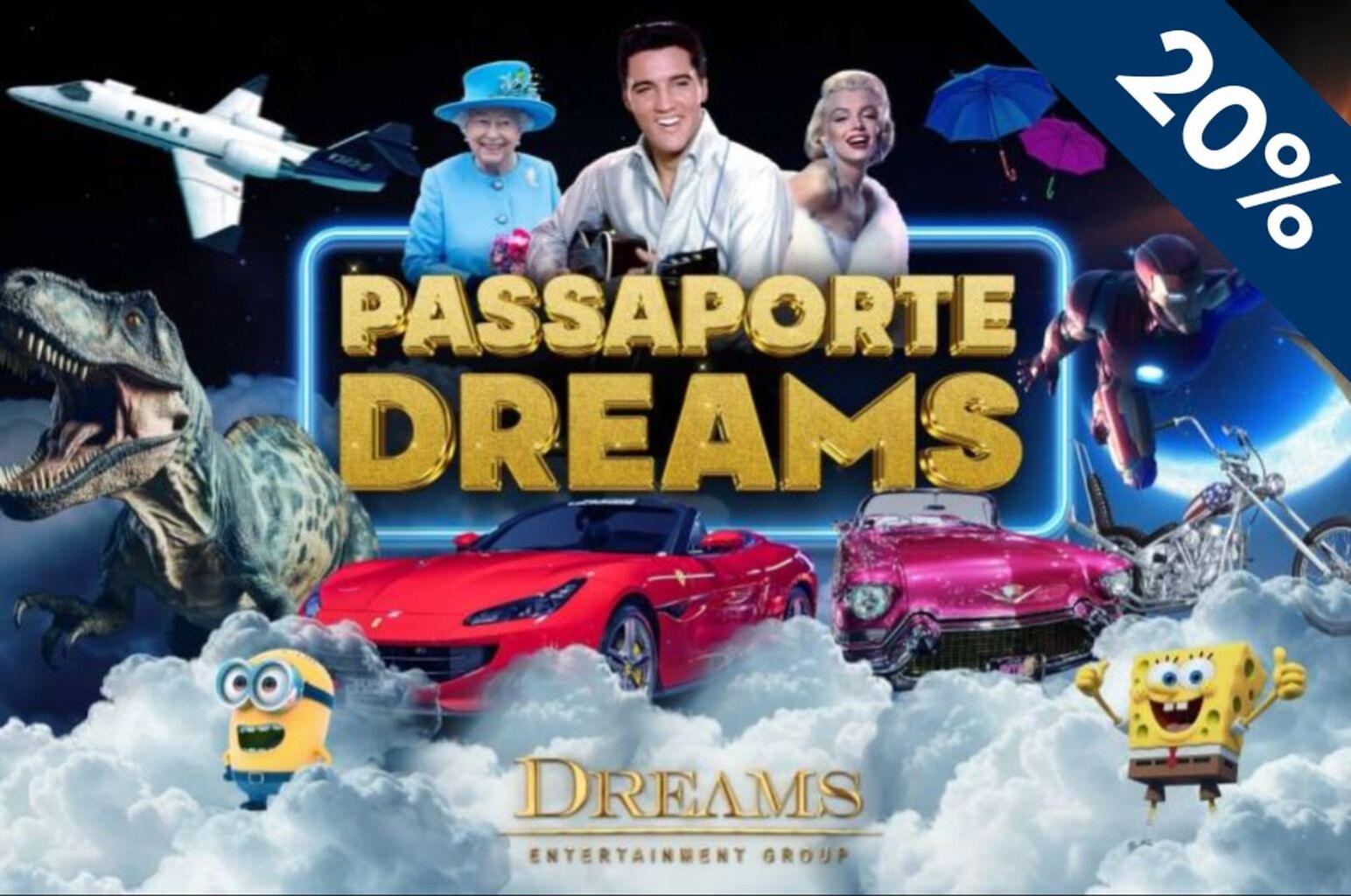 🎟️ Passaporte Dreams -  Cupom OVIAJANTE com 30% de Desconto