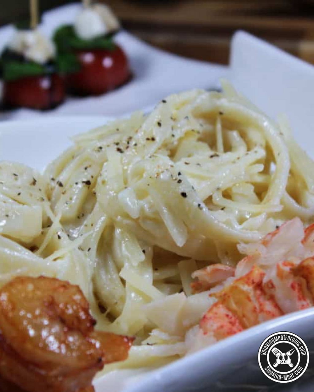 Recipe: Smoked Seafood Fettuccine Alfredo