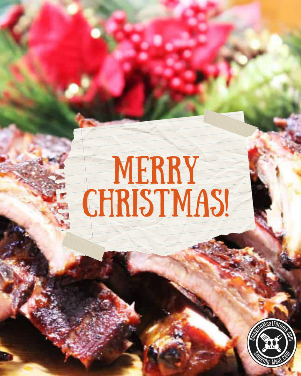 Recipe: Finger Lickin&rsquo; Smoked Pork Ribs for Christmas with Christmas greetings