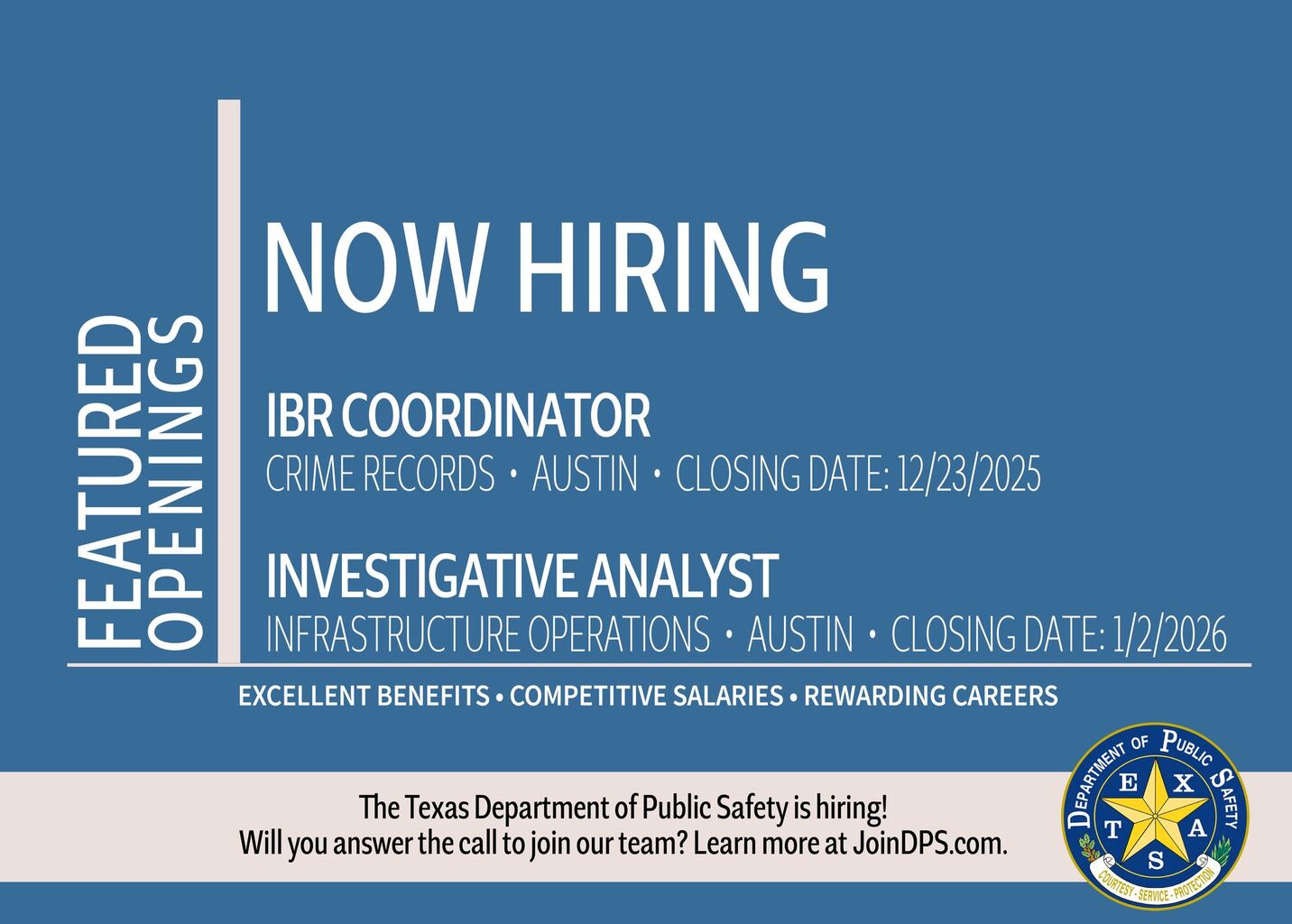 Texas Department of Public Safety Careers