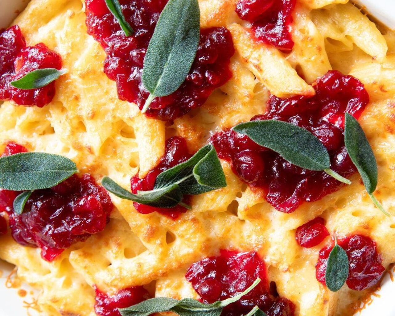 Festive Cranberry Sage Mac & Cheese