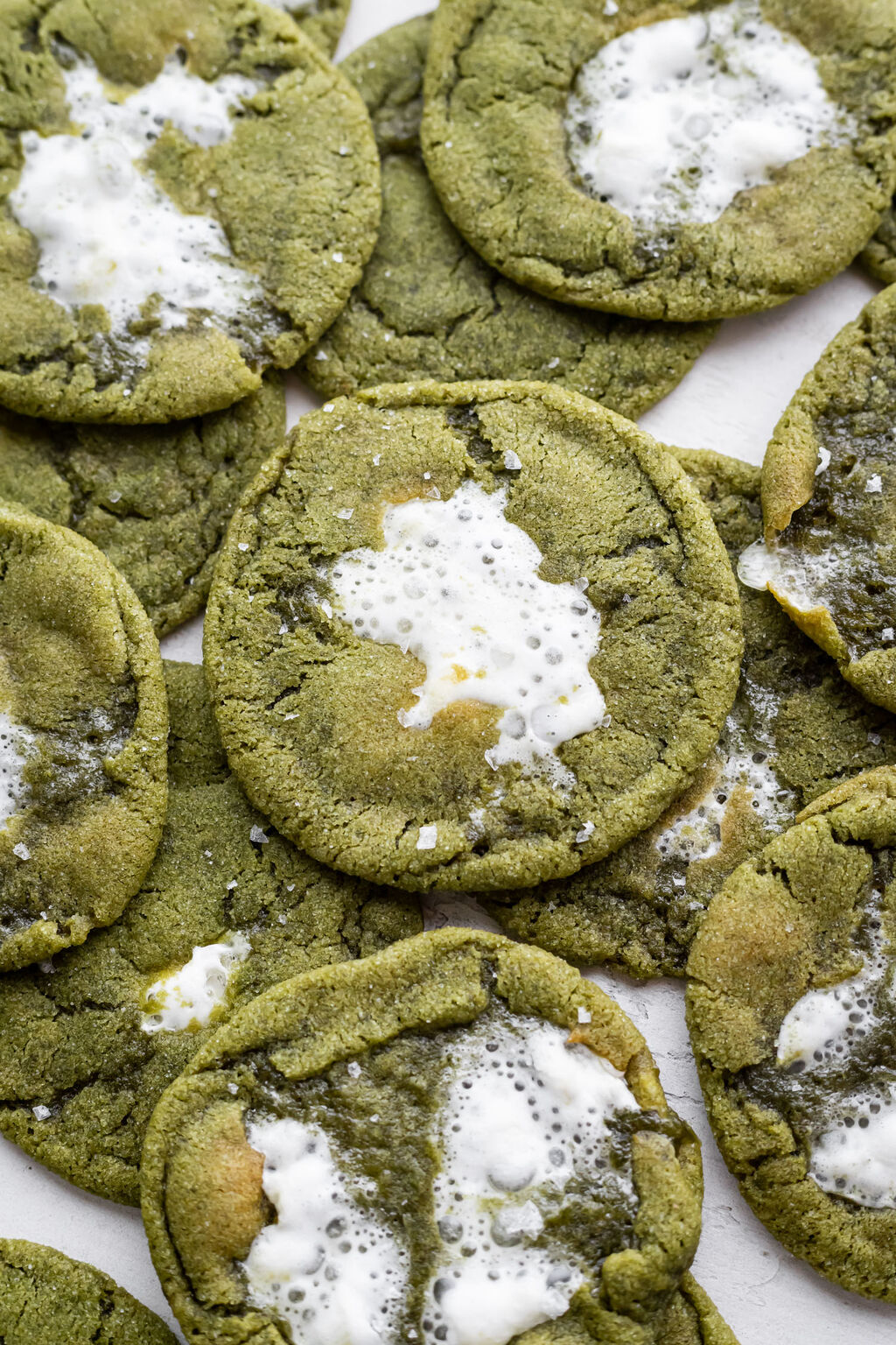 Matcha Hot Chocolate Cookies