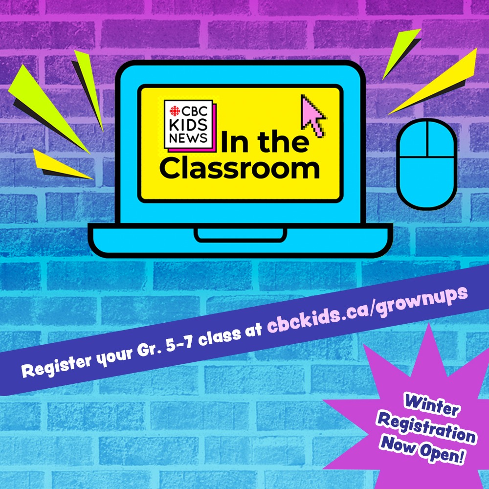 Register your class for CBC Kids News in the Classroom