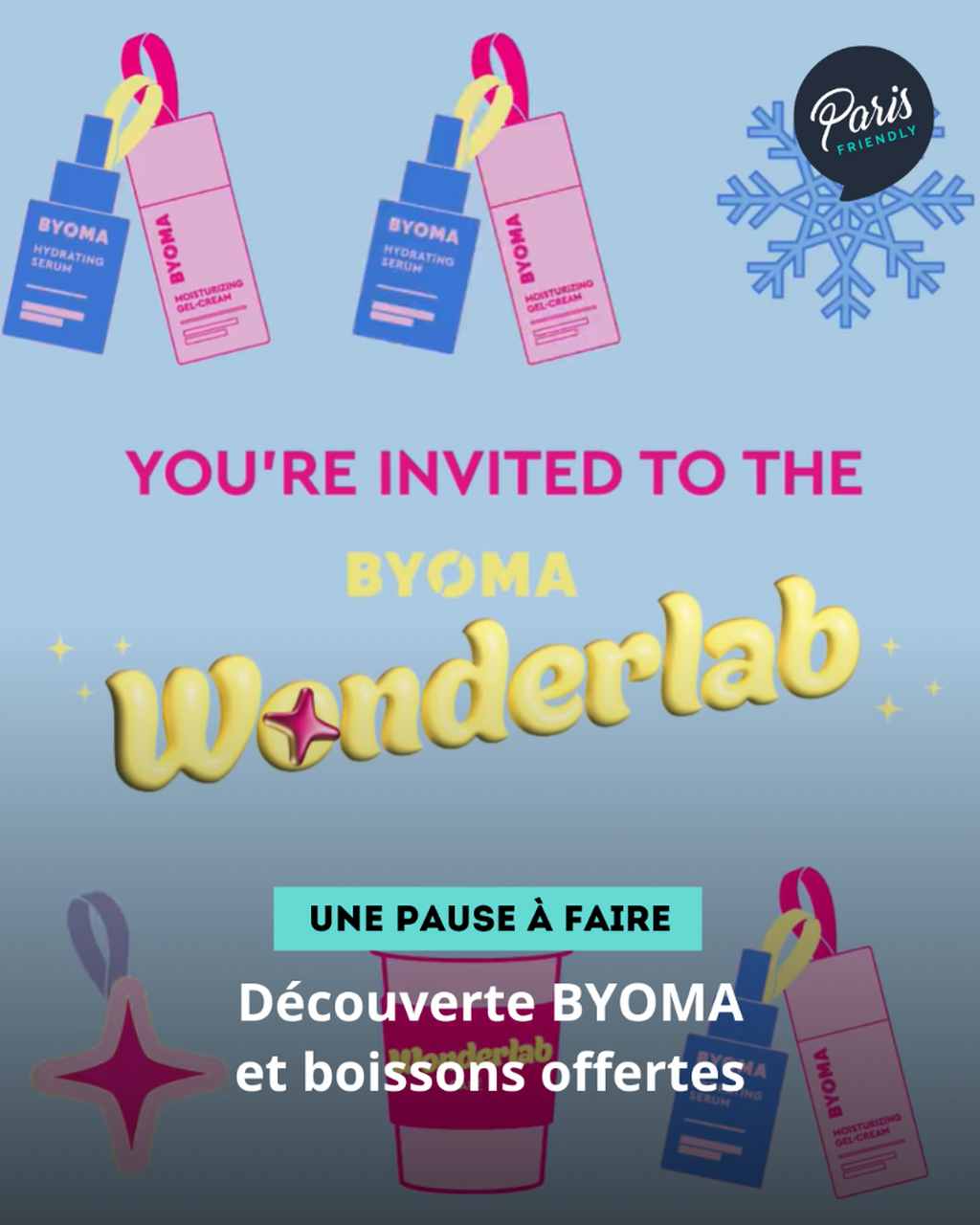 Boissons chaudes festives offertes au Wonderlab de BYOMA et Kun Caf&eacute;