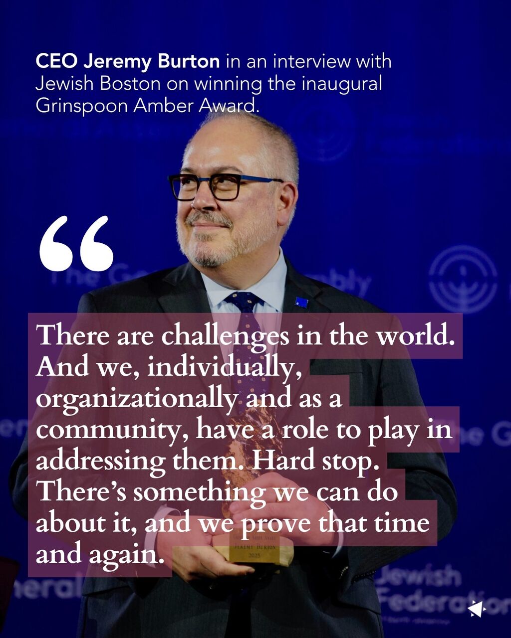 Jewish Boston Award Win