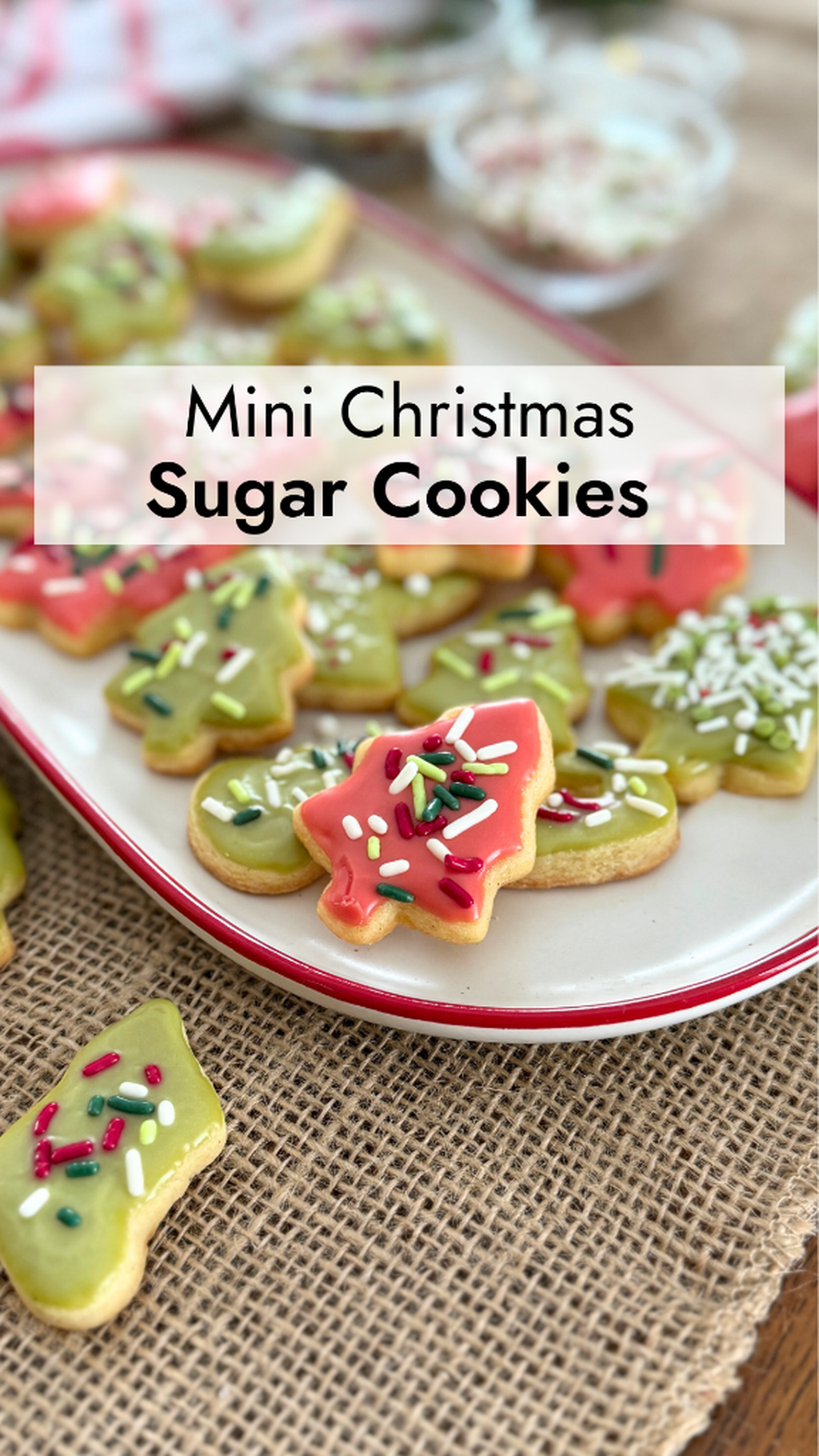 Mini Christmas Sugar Cookies