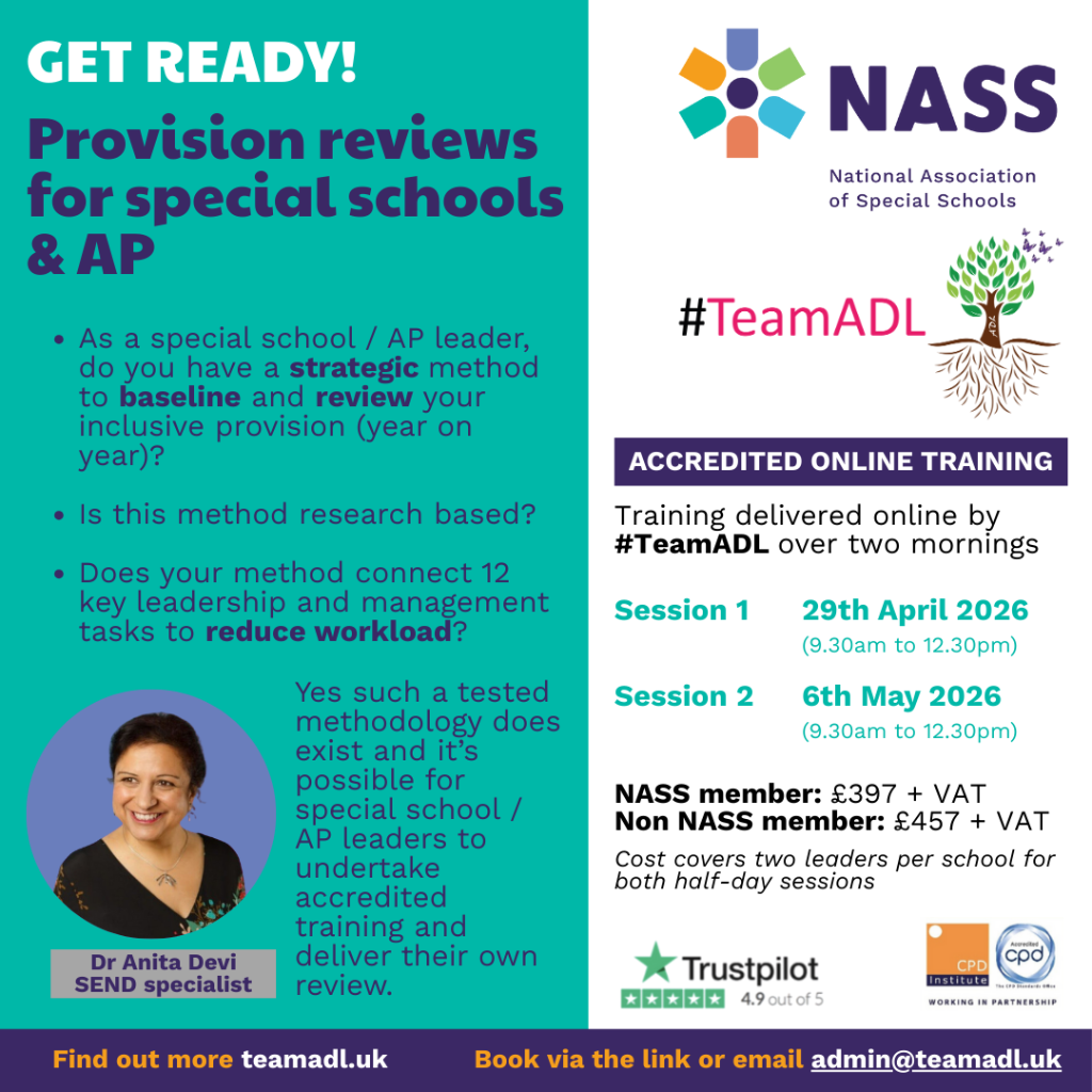 Provision Reviews - Special Schools & AP