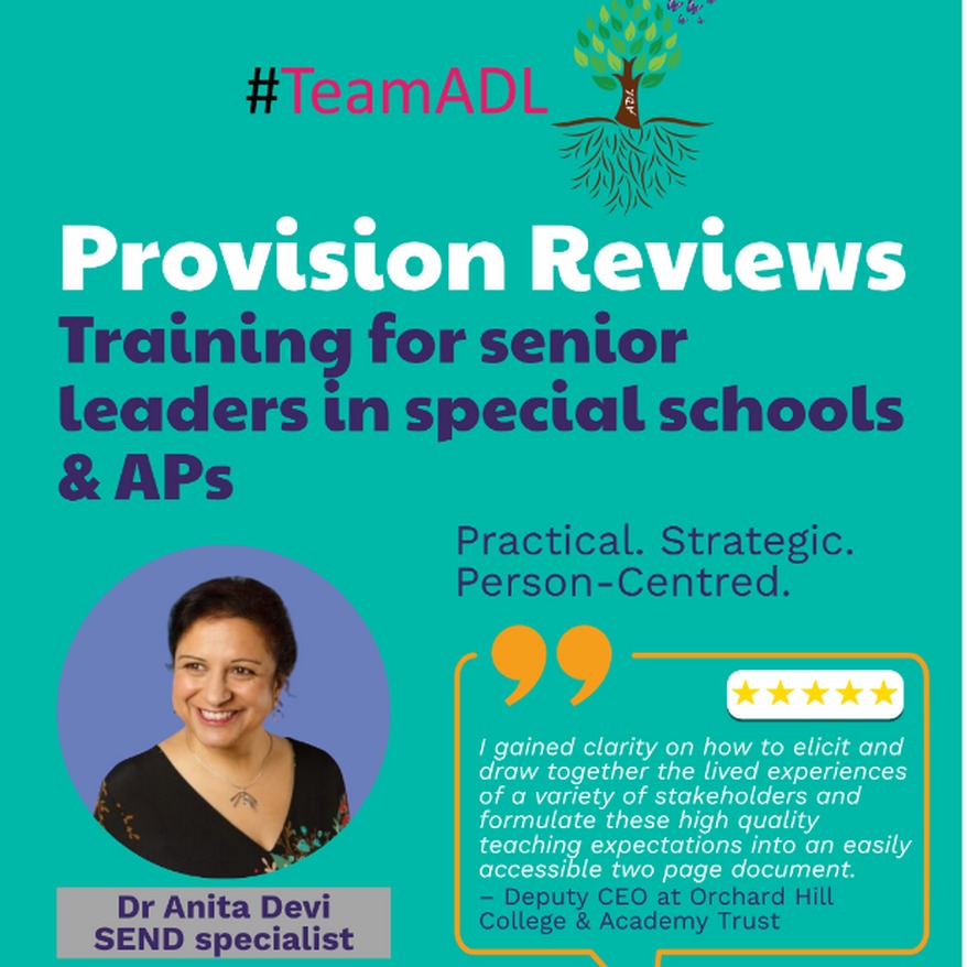 Provision Reviews - Special Schools & AP