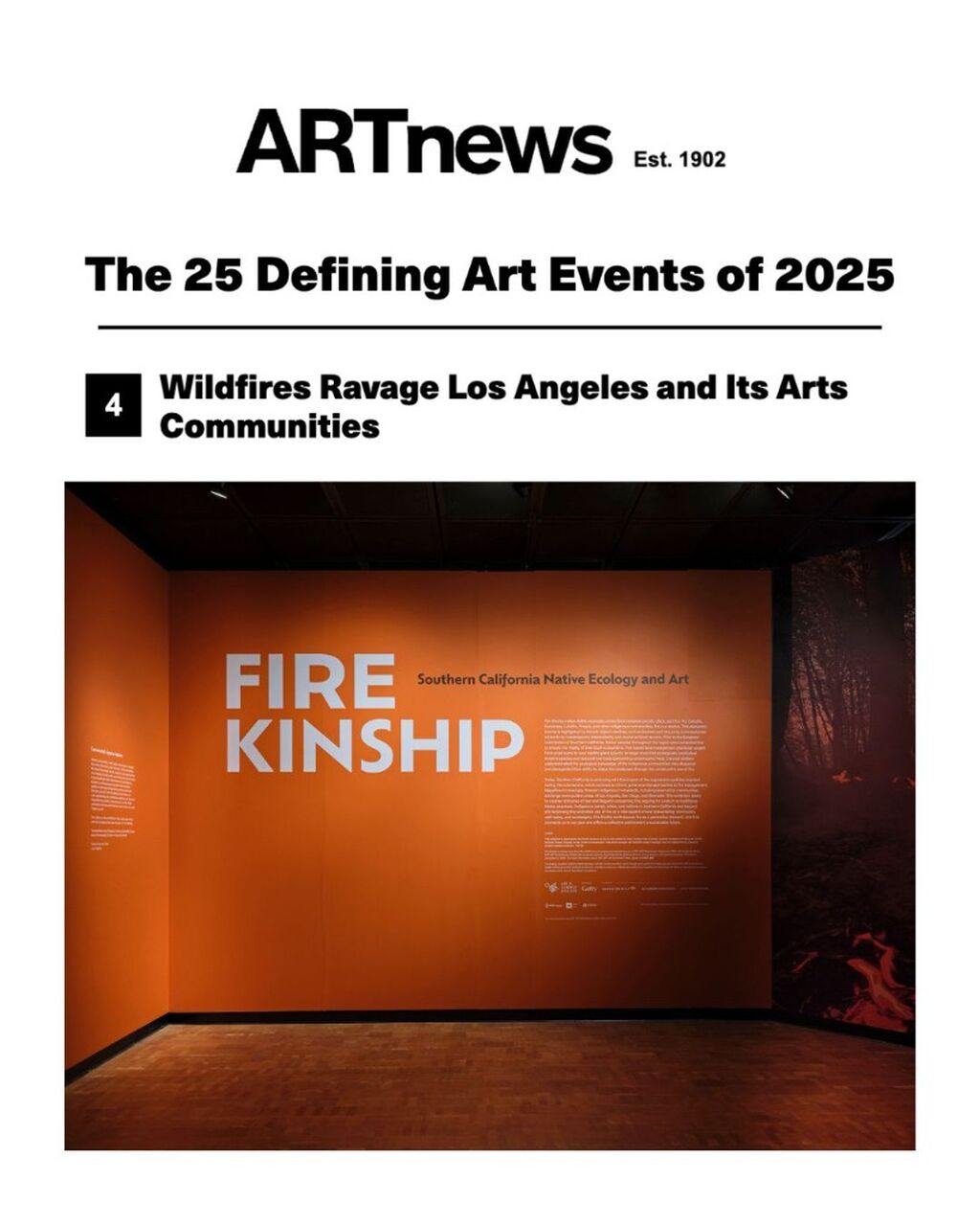 ArtNews - "The 25 Defining Art Events of 2025"