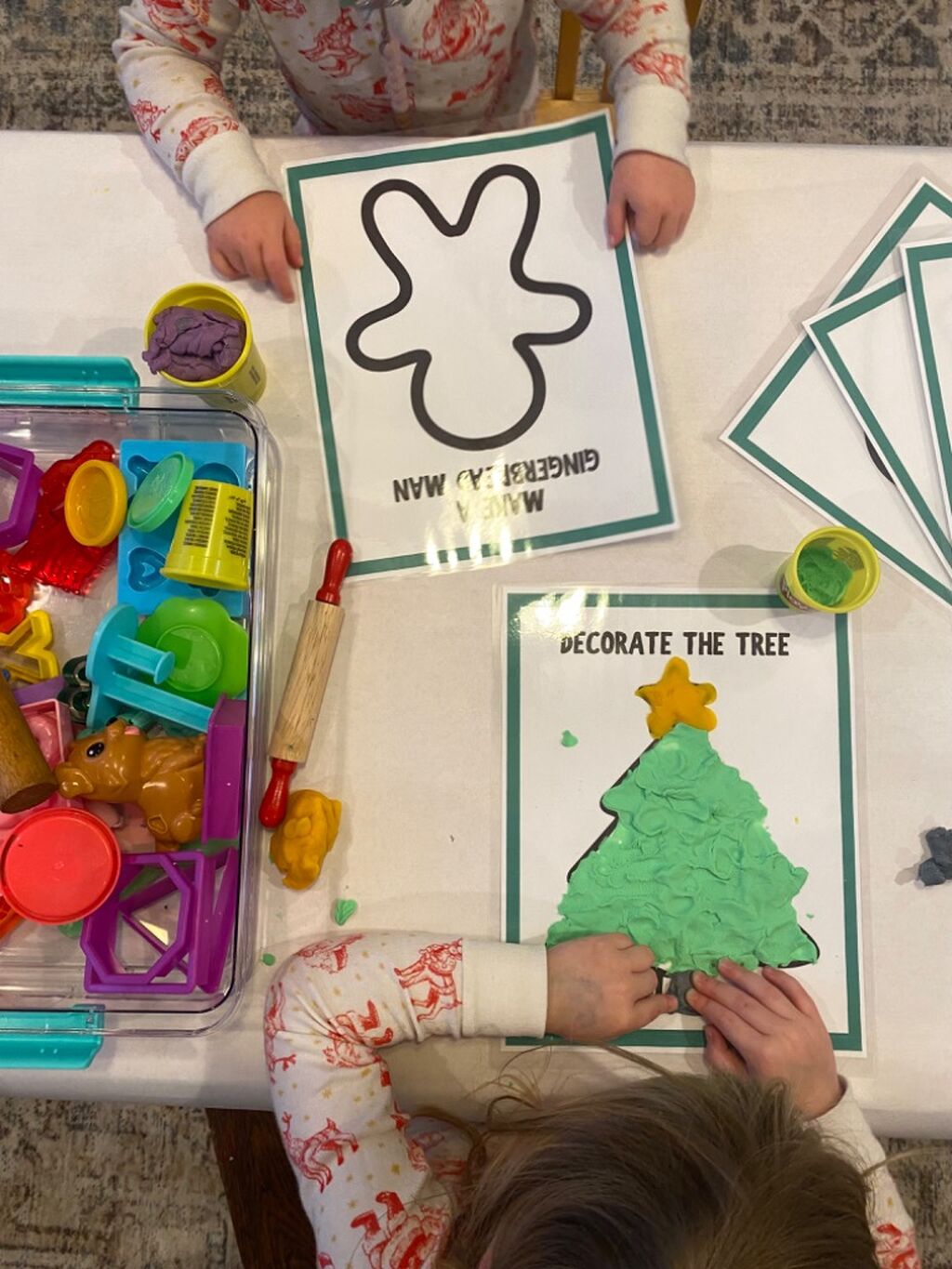 Holiday Play-doh Mats