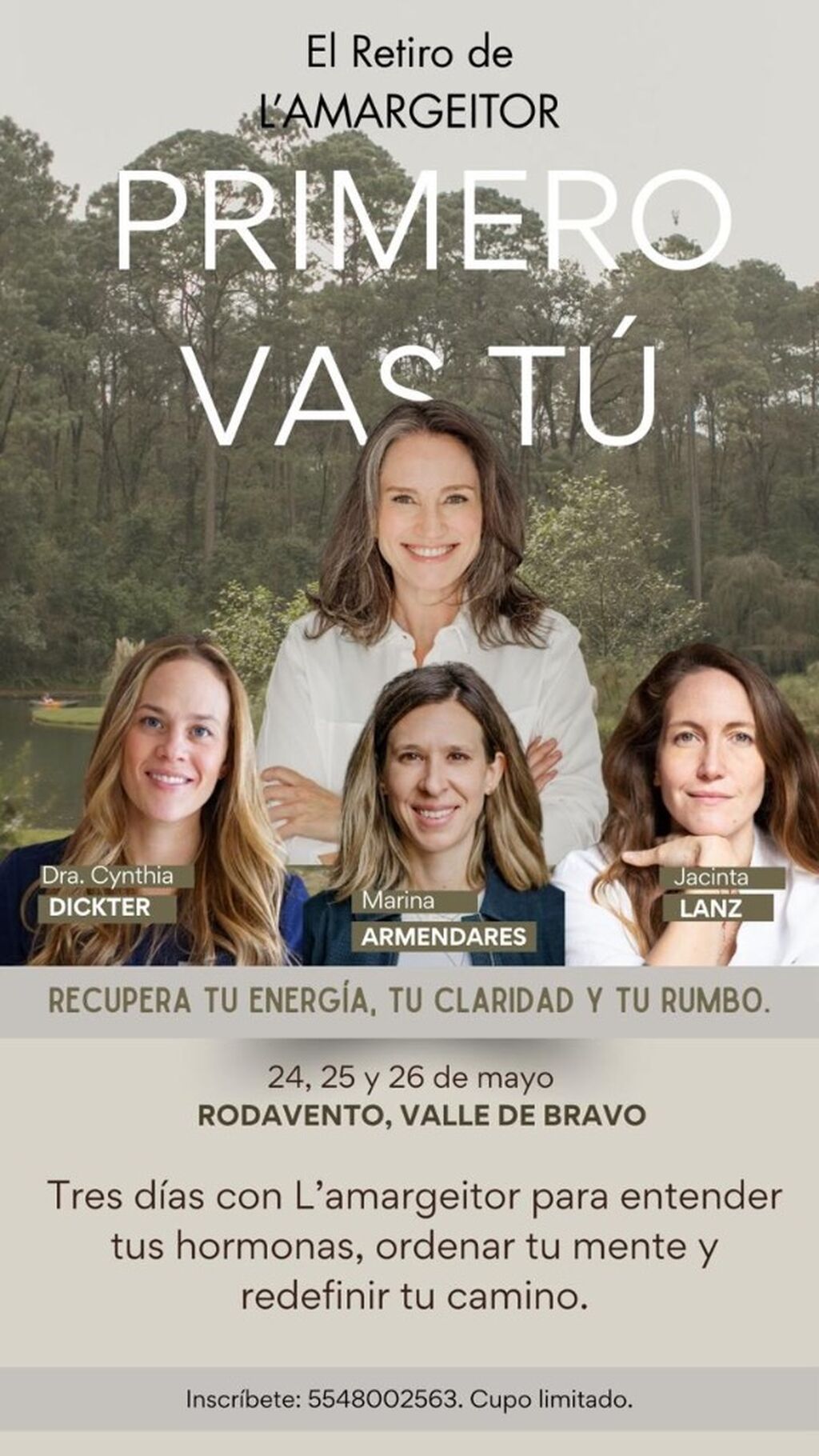 Primero vas t&uacute; Retiro