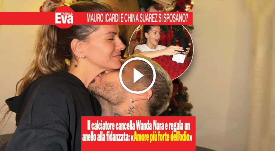 Mauro Icardi e China Suarez, sotto l'albero arriva l'anello