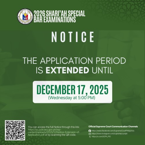 #2026ShariahBar Notice 