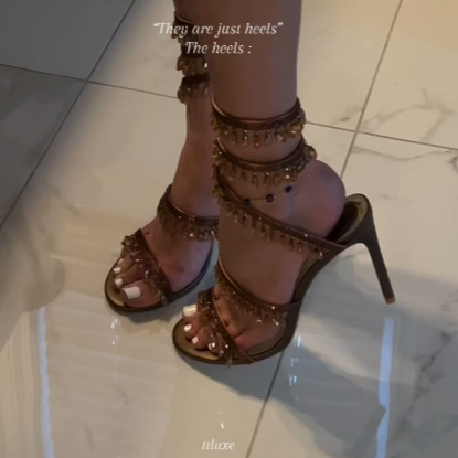 Rene caovilla chandelier heels 
