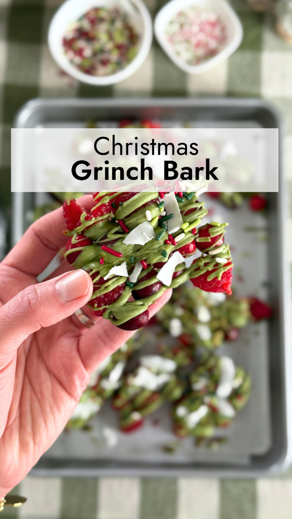 Christmas Grinch Bark