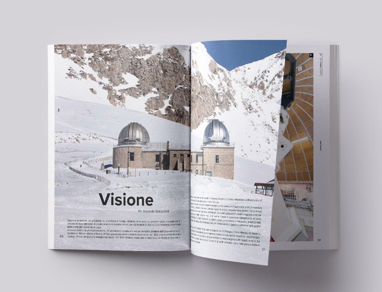 La stazione di Campo Imperatore nel sesto numero di Universi