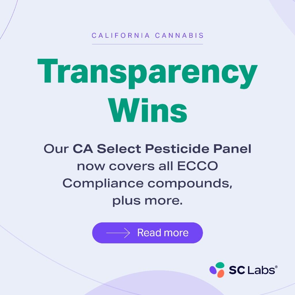 Transparency wins with SC Labs' CA Select pesticide panel