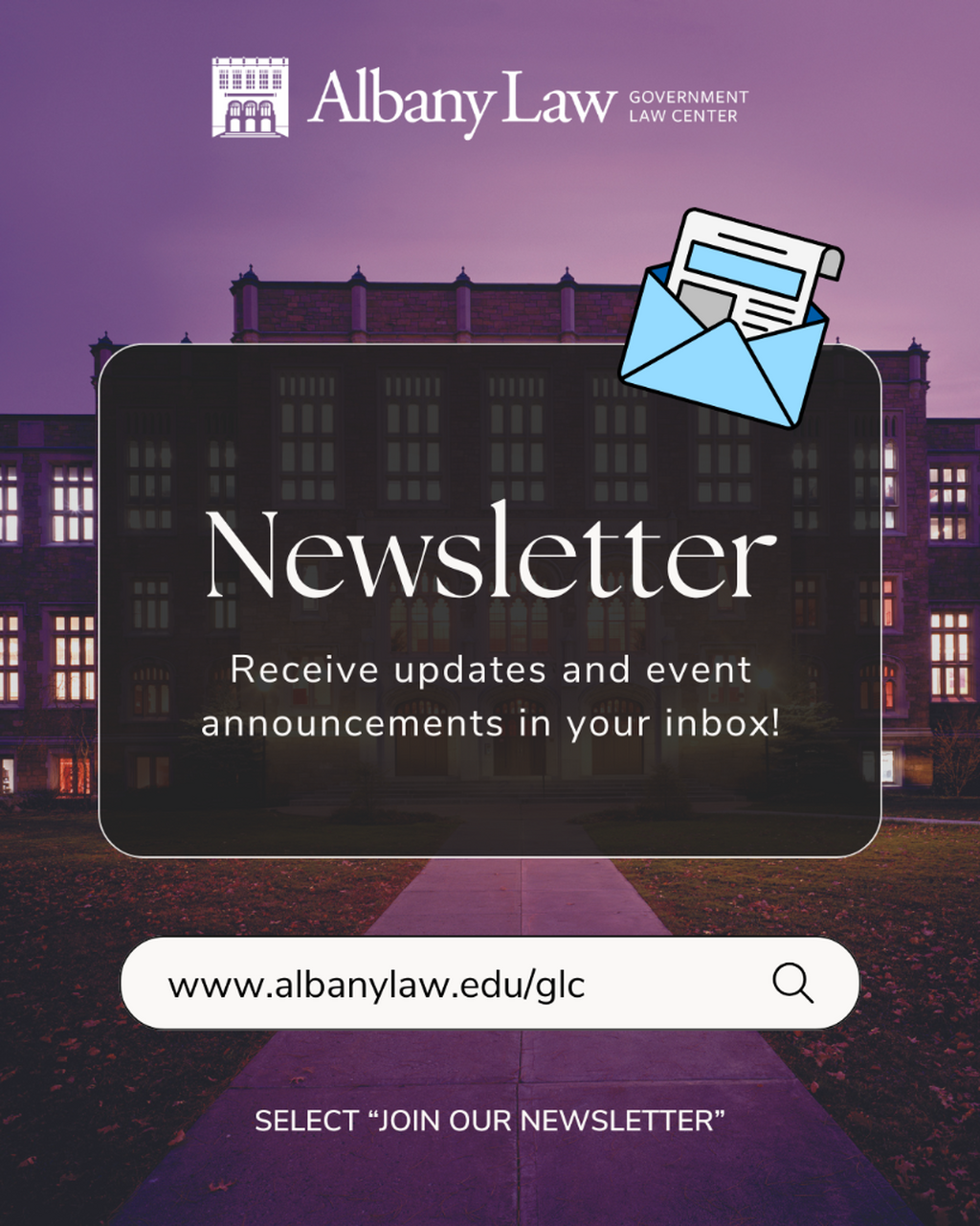 Subscribe to the GLC Newsletter
