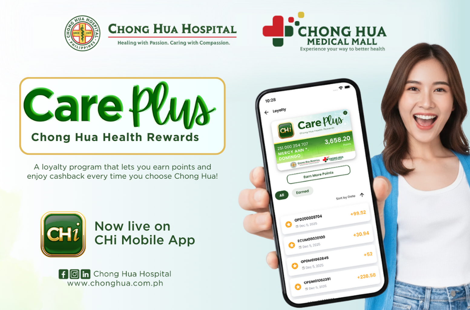 Chong Hua Hospital enhances CHi Mobile App with CARE PLUS, a pioneering patient loyalty program in Philippine healthcare