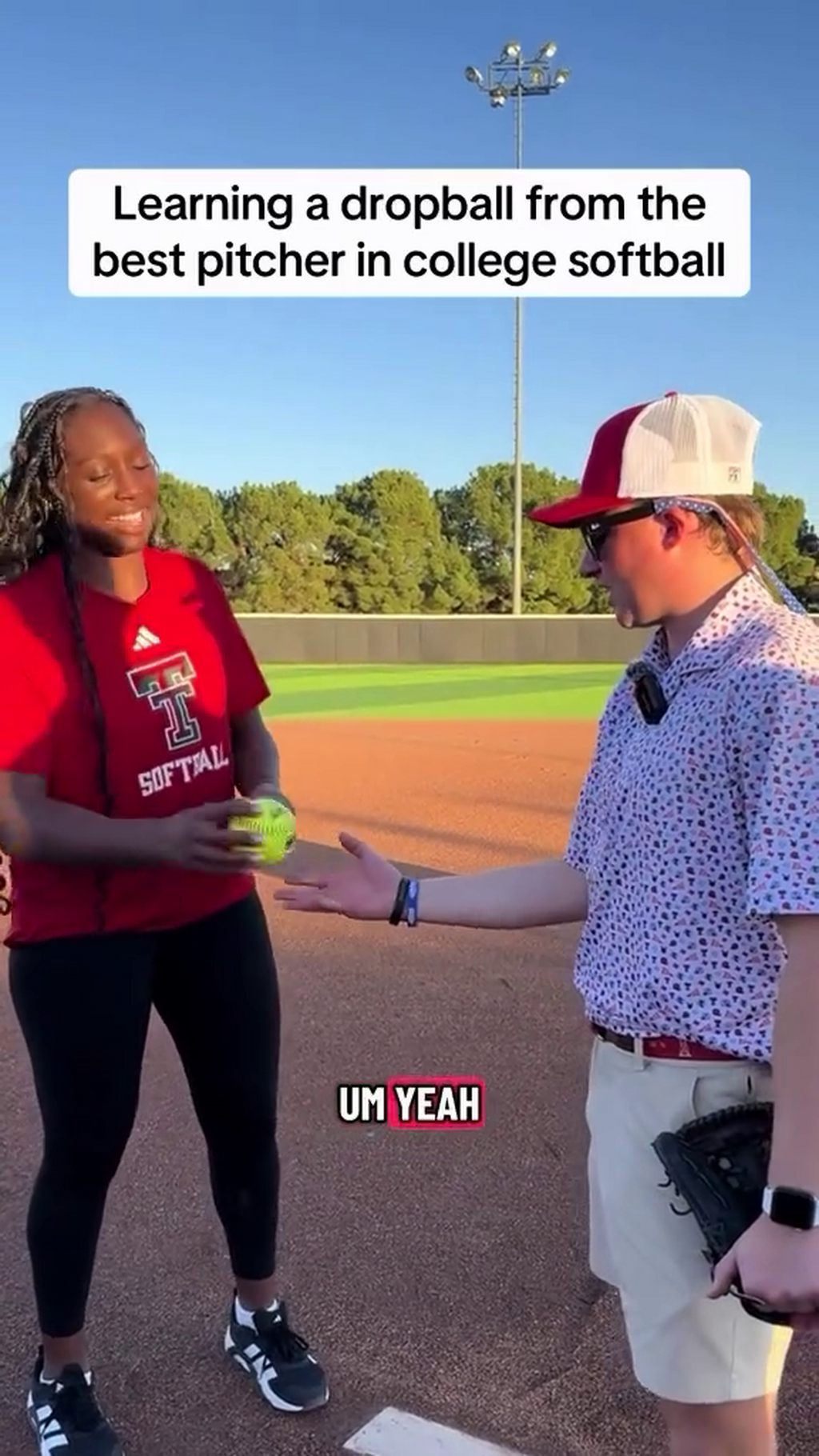 Learning a dropball from the best pitcher in college softball - NiJaree Canady