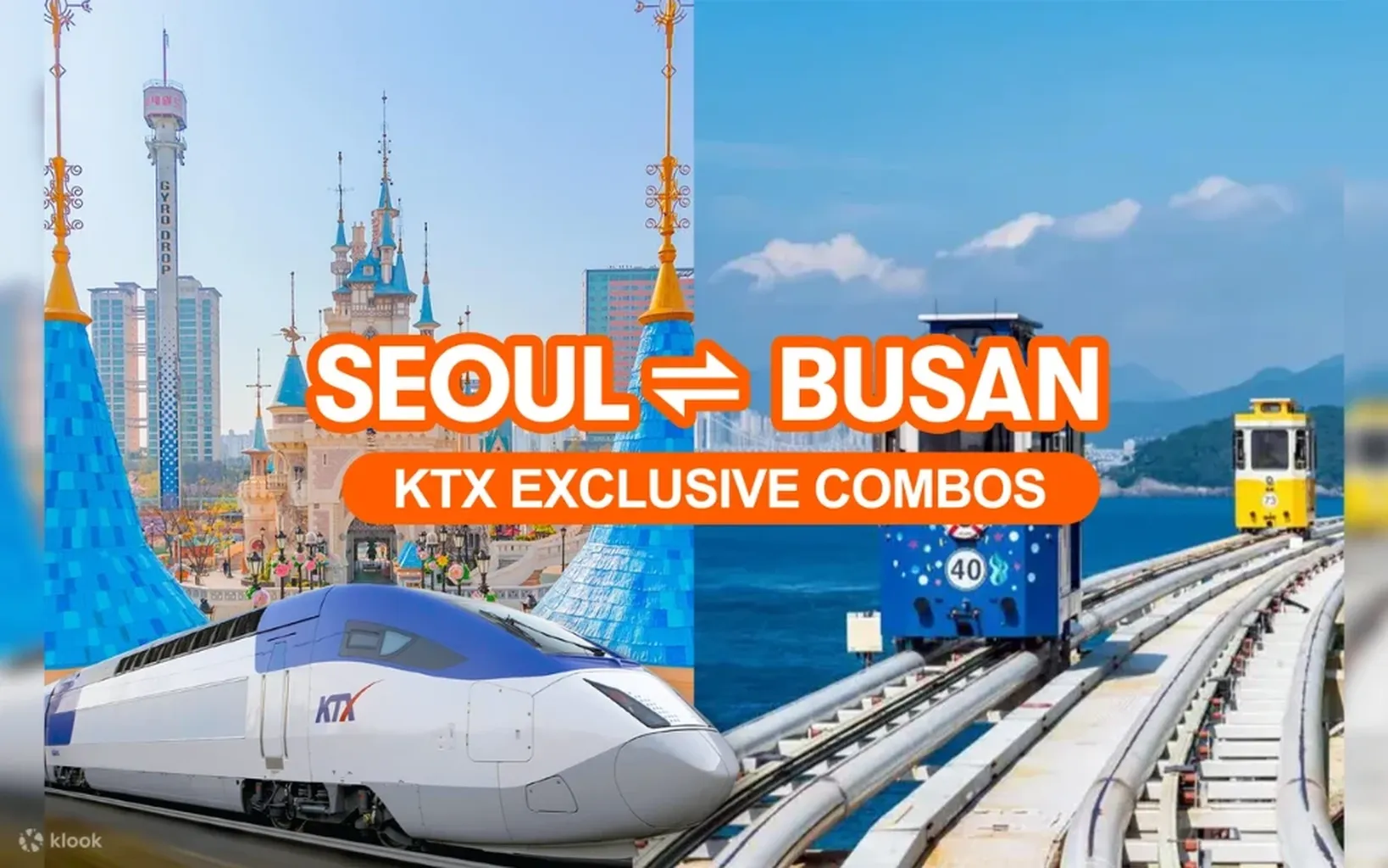 Seoul &rarr; Busan: KTX + Busan Skyline Luge or Visit Busan Pass 🚡
