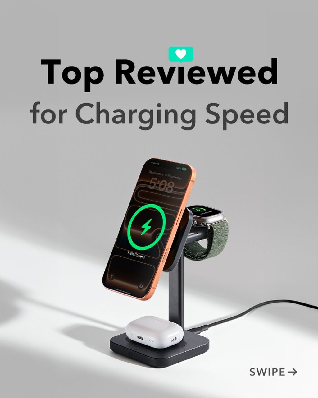 CryoBoost 3-in-1 Magnetic Charging Station