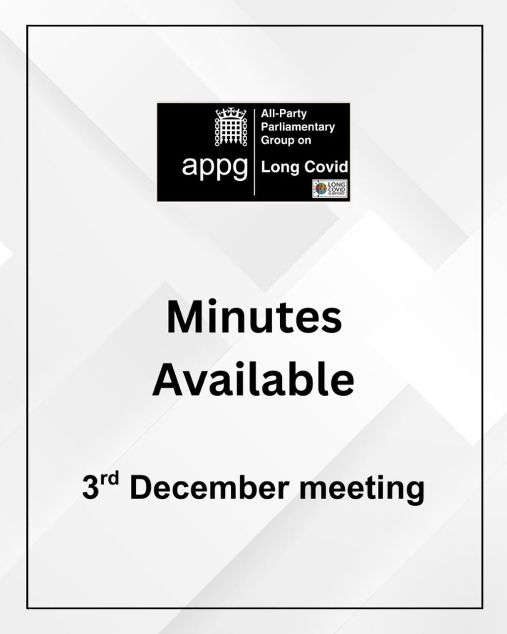 Appg meeting minutes