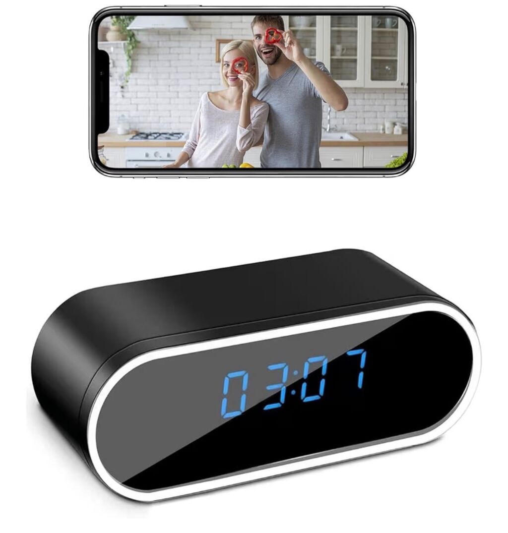 WiFi Hidden Camera Clock Wireless For only $19.99! Code:H363LTT6