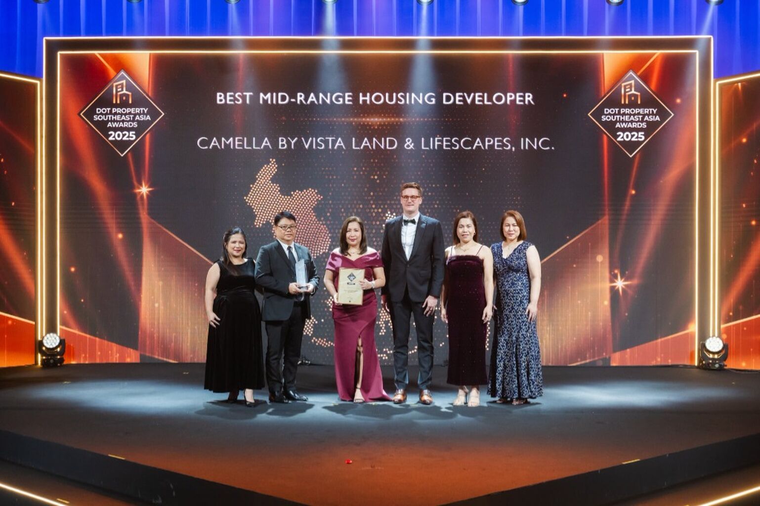 Camella recognized as the Best Mid Range Housing Developer at the DOT Property Southeast Asia Awards 2025