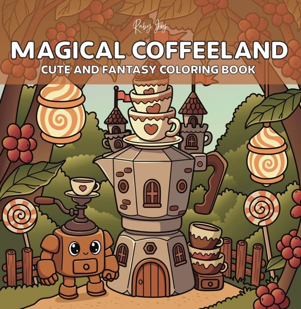 Magical Coffeeland Coloring Book