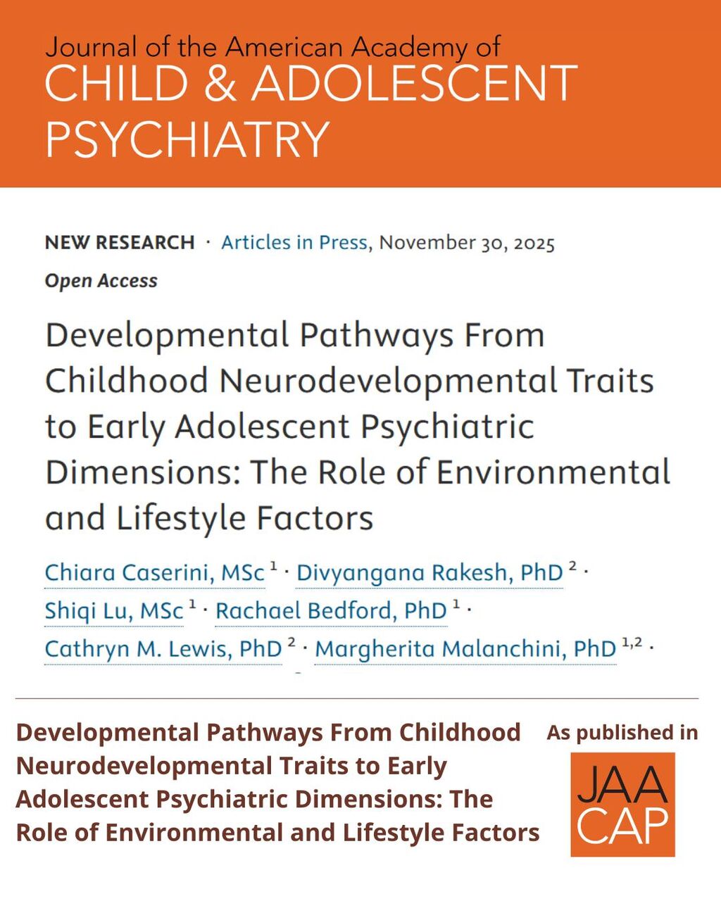 JO AIP Developmental Pathways From Childhood Neurodevelopmental 