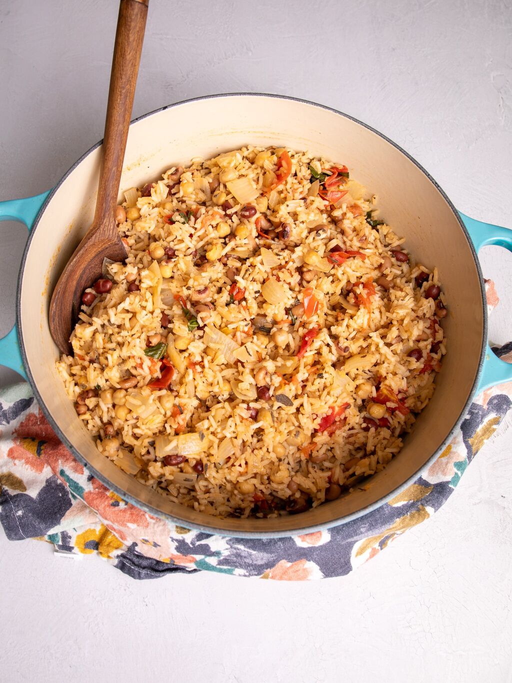 Vegetarian Three Bean Cook-up Rice