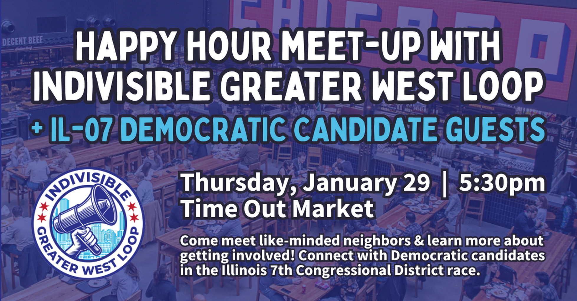 1/29: Happy Hour w/ IGWL (& IL-07 Candidate Guests)