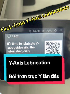 Hướng dẫn b&ocirc;i trơn trục Y lần đầu
