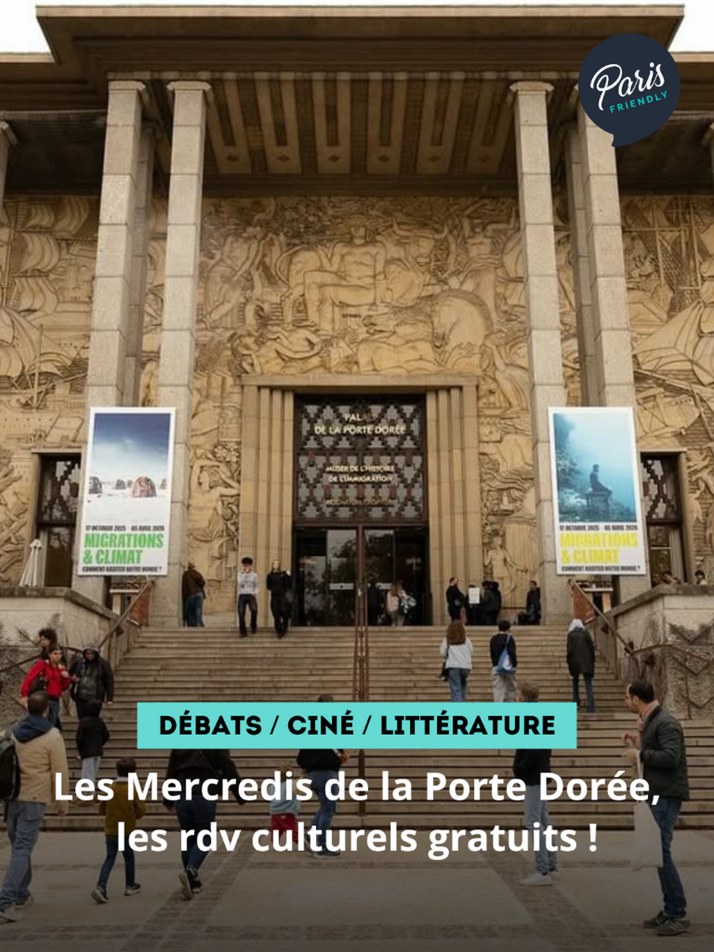 Les Mercredis de la Porte Dor&eacute;e, les rdv culturels gratuits !