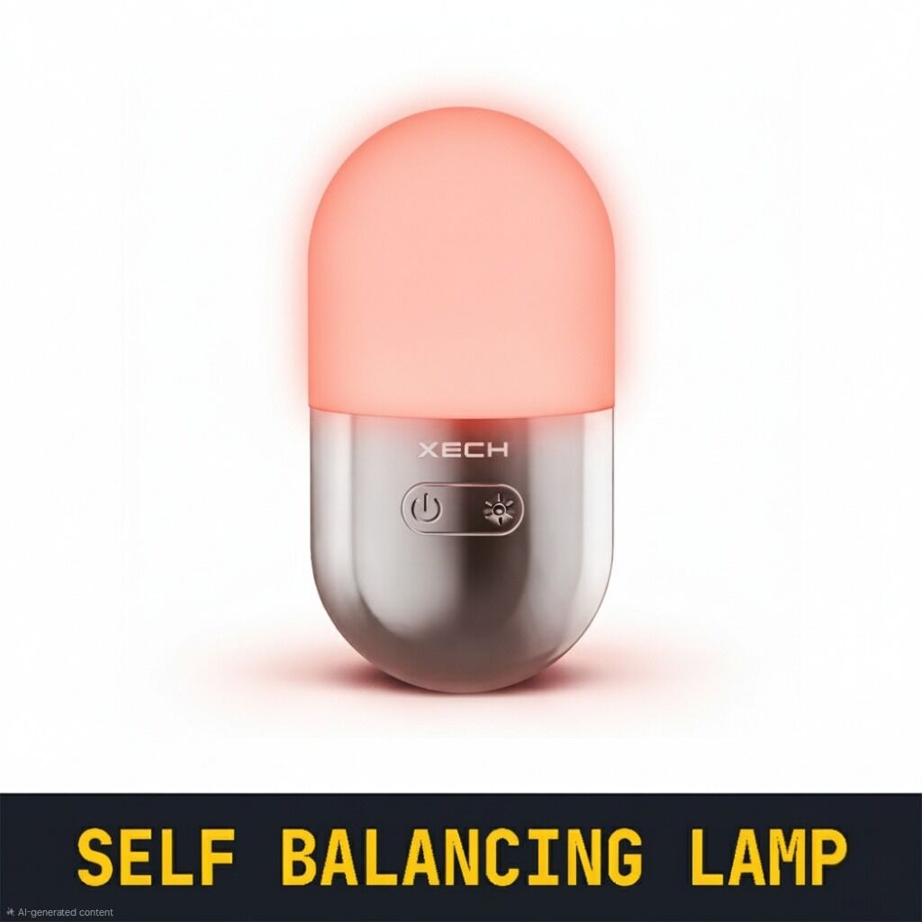Self balancing desk lamp