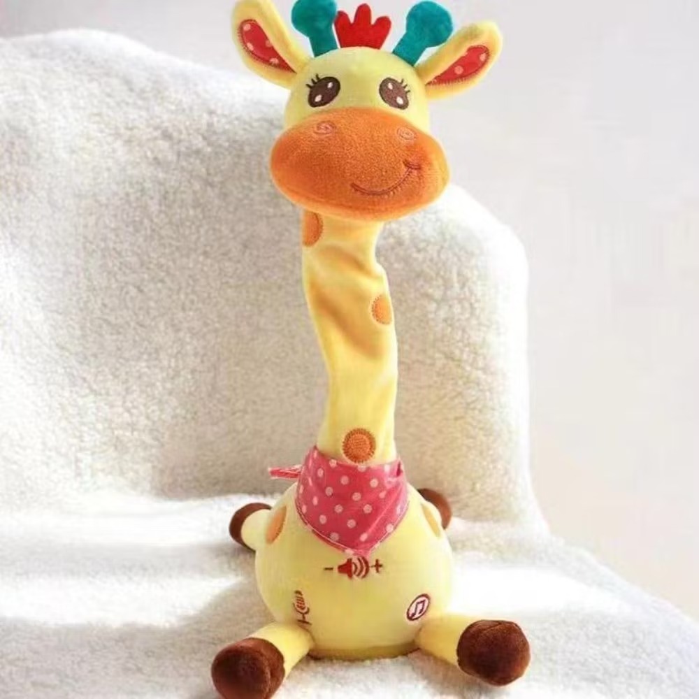 Dancing Talking Giraffe Toy, Stuffed Animal Baby Toy Repeating What You Say