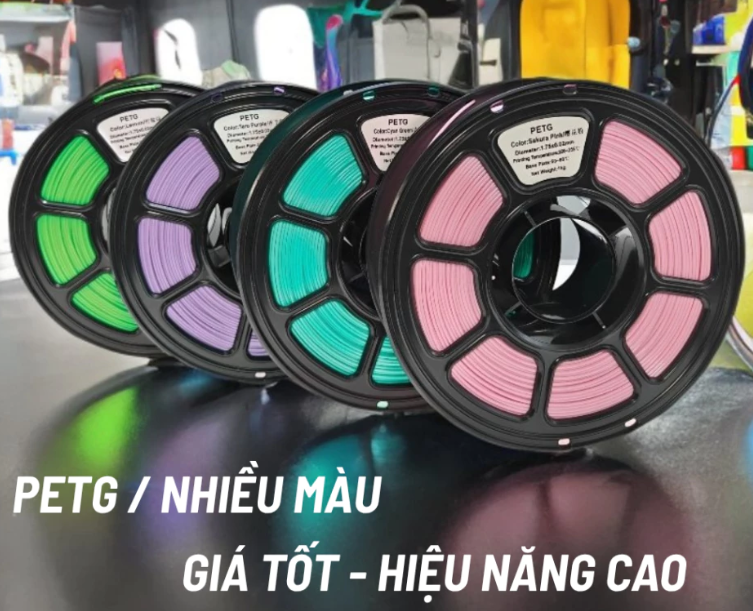 Nhựa in 3D PETG 1.75mm 1kg - Nội địa Trung (120 c&agrave;nh)