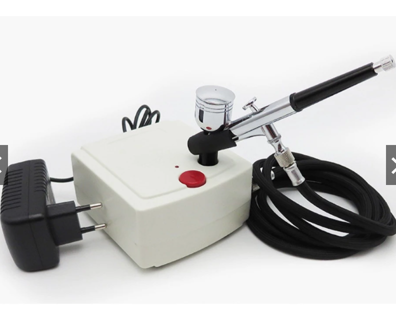 M&aacute;y n&eacute;n kh&iacute; mini k&egrave;m s&uacute;ng phun sơn Airbrush HD-130