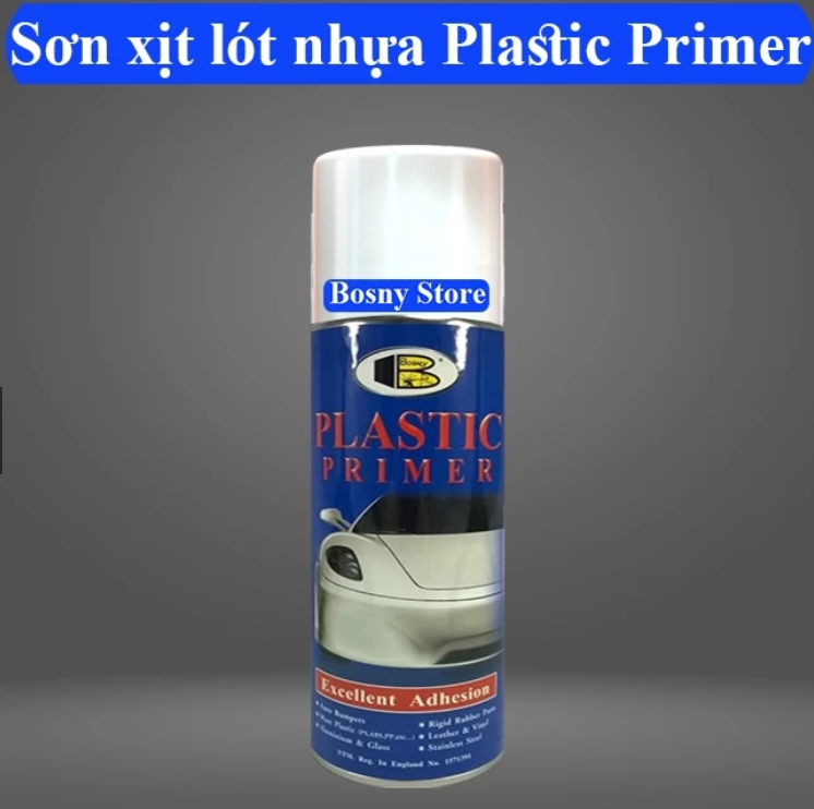 Sơn l&oacute;t nhựa Plastic Primer Bosny 400cc &ndash; tăng độ b&aacute;m d&iacute;nh