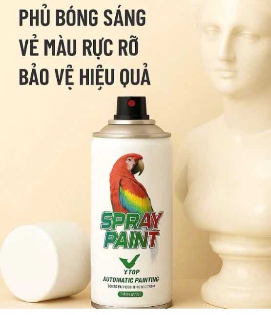 Sơn xịt b&oacute;ng m&ocirc; h&igrave;nh t&ocirc; gi&aacute; rẻ, chất lượng cao, sơn xịt b&oacute;ng