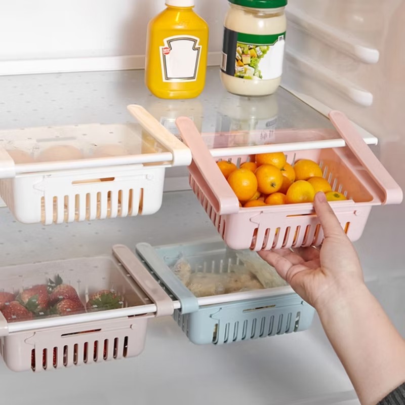 Kitchen Fridge Freezer Space Saver Organizer Storage Drawer