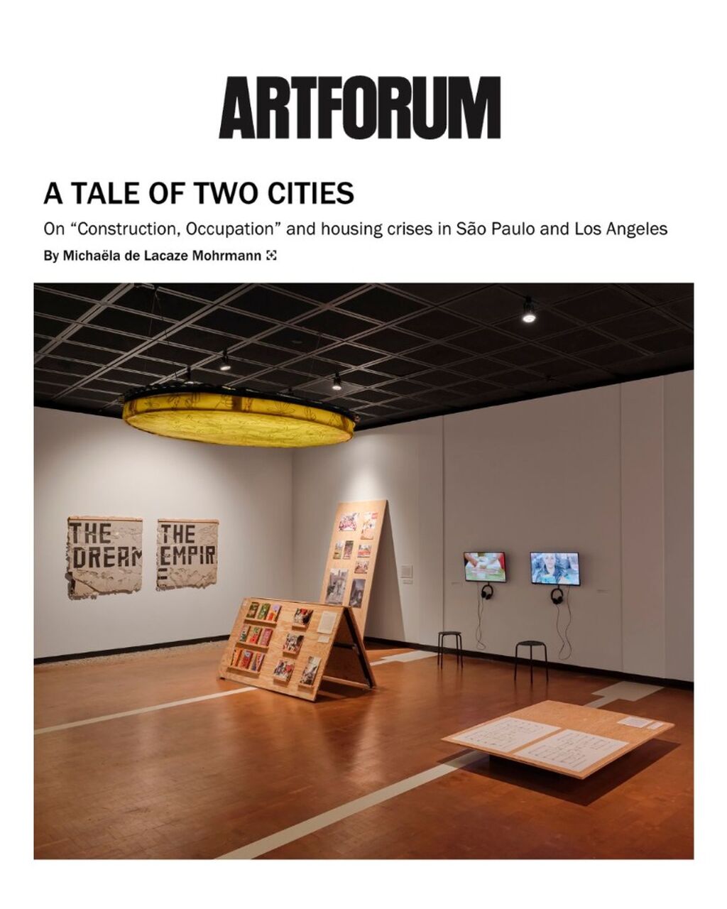 Artforum: "A Tale of Two Cities"
